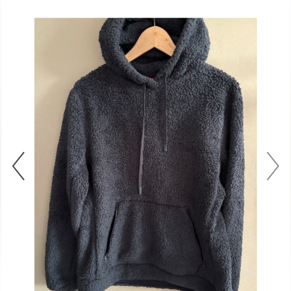 Vineyard Vines men’s pullover Sherpa nubby high-pile fleece hoodie